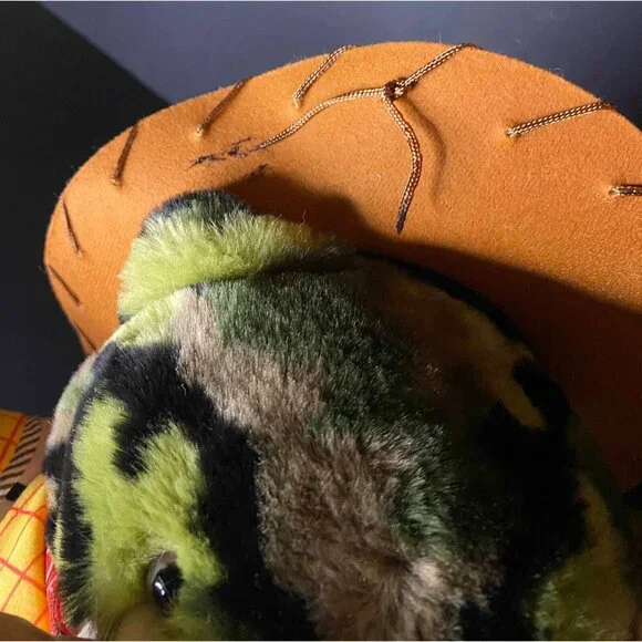 Build A Bear Camo Bear w Toy Story Disney Pixar Sheriff Woody Outfit BABW - Picture 9 of 9